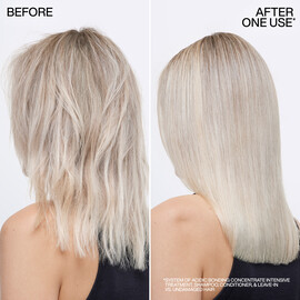 Acidic Bonding Concentrate Leave-In Treatment Before & After Model Hair