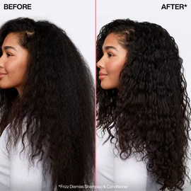 FRIZZ DISMISS SHAMPOO CONDITIONER DUO BEFORE AND AFTER
