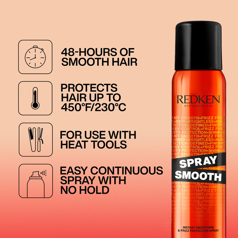 Spray Smooth: Smoothing & De-Frizzing Protectant Spray | Redken
