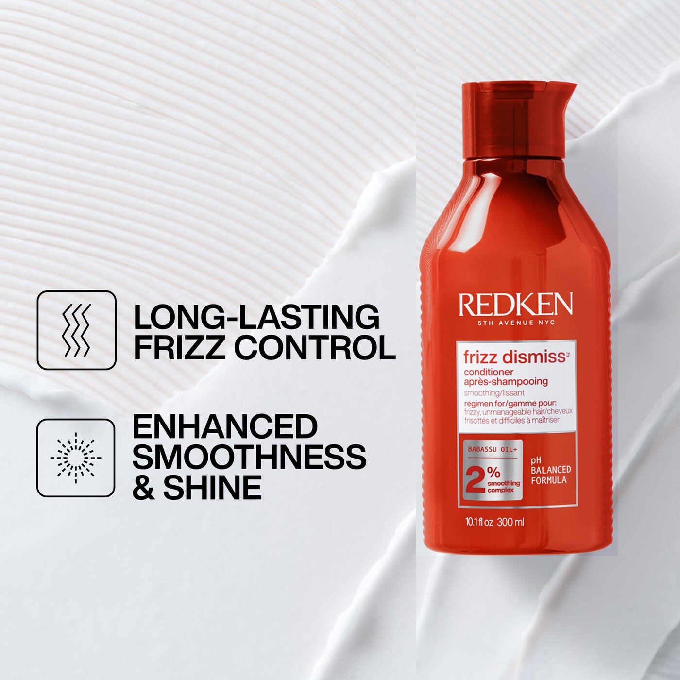 Frizz Dismiss Duo: Anti Frizz Shampoo & Conditioner | Redken