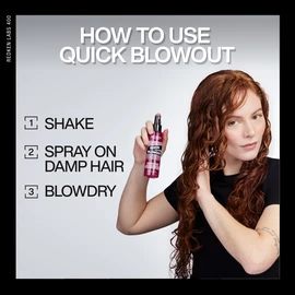 REDKEN HAIR STYLING BESTSELLER QUICK BLOWOUT BLOW DRY PRIMER SPRAY APPLICATION HOW-TO