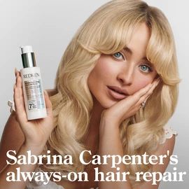 Sabrina Carpenter uses Redken Acidic Bonding Concentrate for damaged hair repair