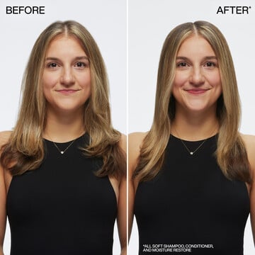ALL SOFT MOISTURE RESTORE LEAVE IN TREATMENT WITH HYALURONIC ACID FOR DRY HAIR