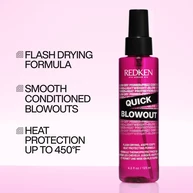 REDKEN HAIR STYLING BESTSELLER QUICK BLOWOUT BLOW DRY PRIMER SPRAY BENEFITS