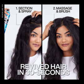 Deep Clean Dry Shampoo before & after