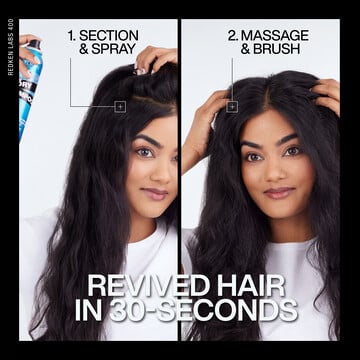 Deep Clean Dry Shampoo before & after