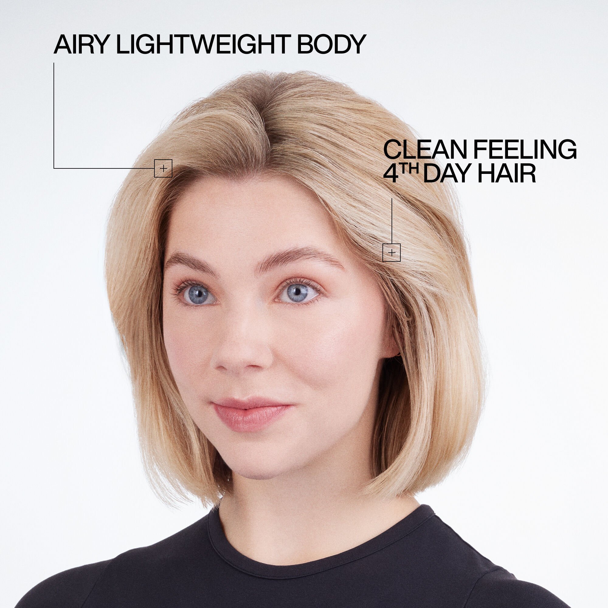 Deep Clean Dry Shampoo before & after