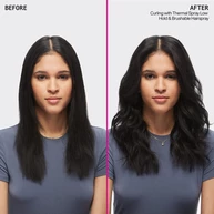 24 HOUR FLEXIBLE FLASH DRYING BRUSHABLE HAIRSPRAY BEFORE AND AFTER