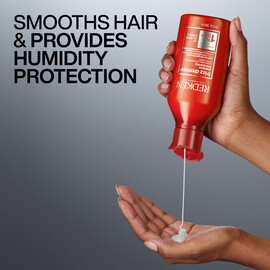 Redken Frizz Dismiss Shampoo smooths hair and provides humidity protection.