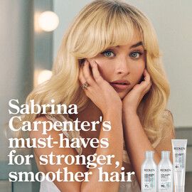 Sabrina Carpenter uses Acidic Bonding Concentrate Shampoo and Conditioner for stronger, smoother hair.