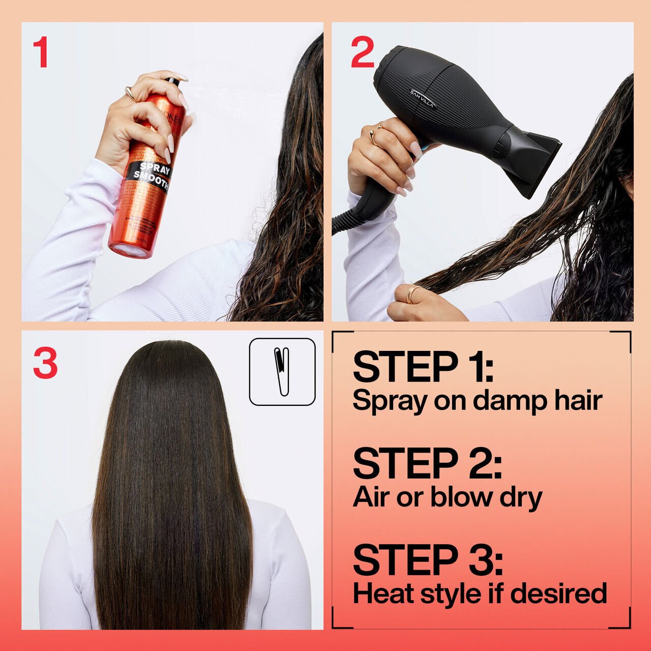 Spray Smooth Smoothing De Frizzing Protectant Spray Redken