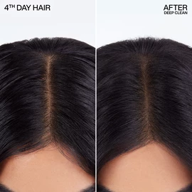 Deep Clean Dry Shampoo before & after