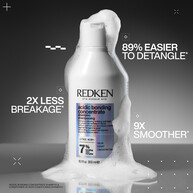 Redken Acidic Bonding Concentrate Shampoo and Conditioner leaves hair 89% easier to detangle, 9x smoother with 2x less breakage.