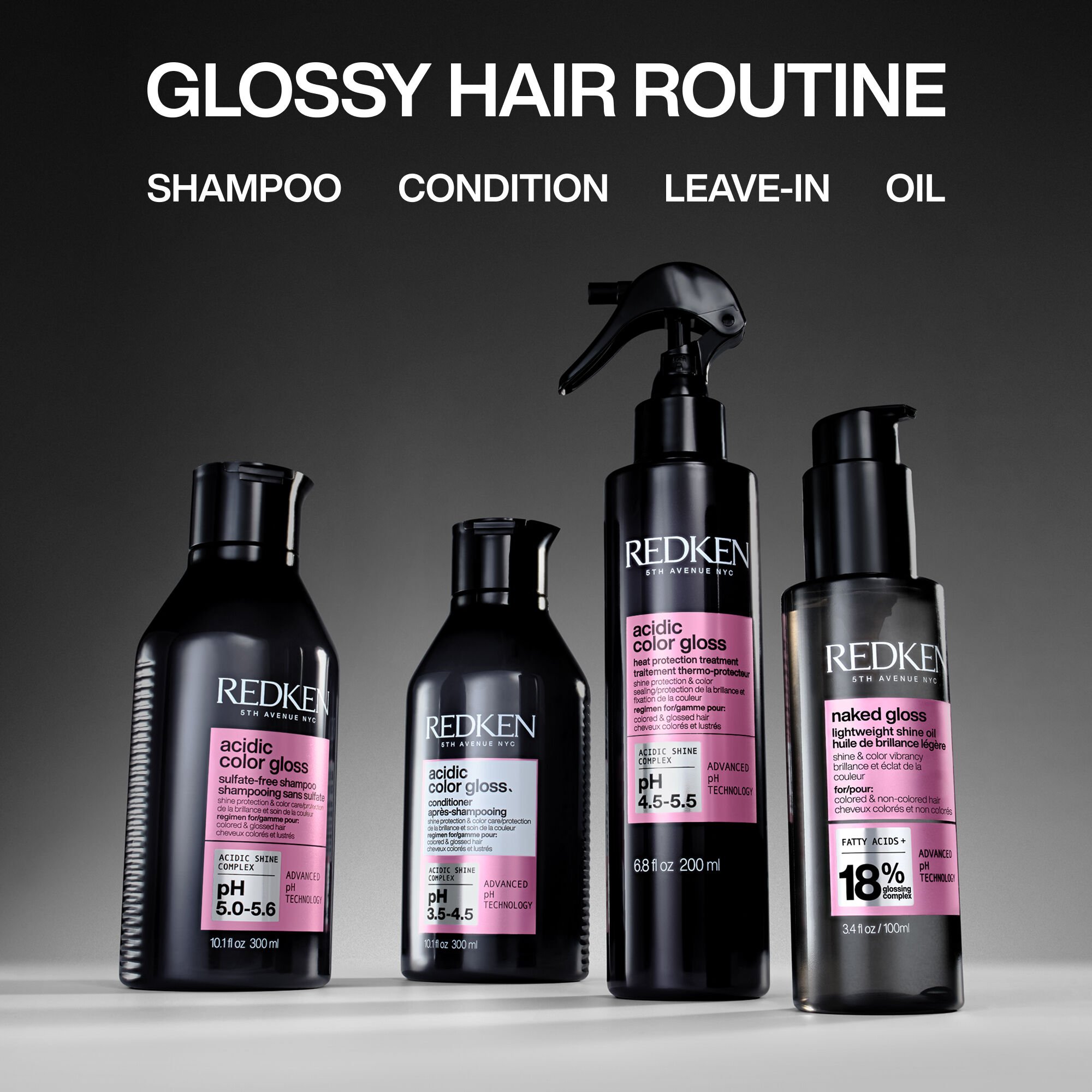 Naked Gloss Hair Oil for Shine and Color Vibrancy Redken