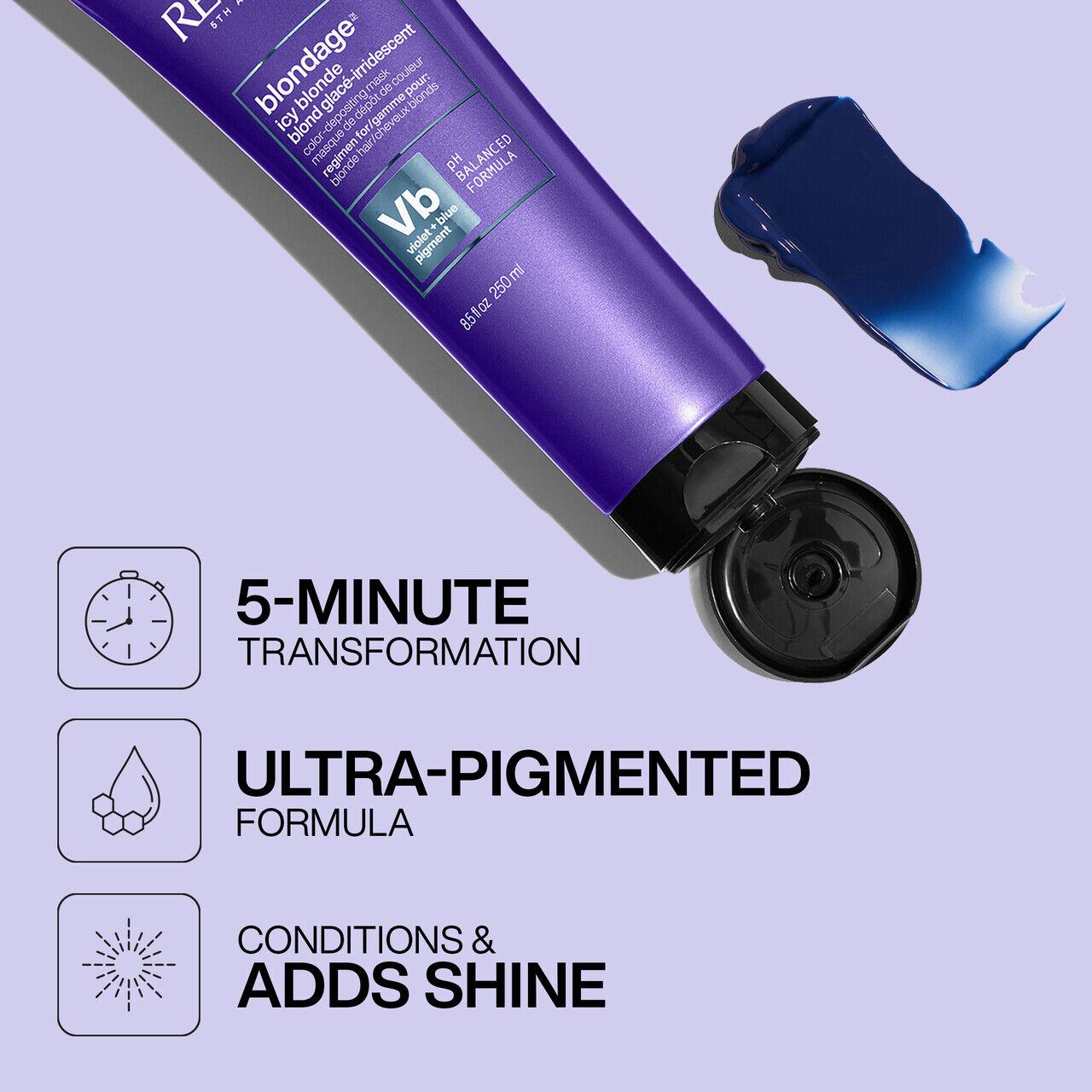 COLOR EXTEND BLONDAGE COLOR DEPOSITING MASK FOR ICY BLONDE HAIR COLOR