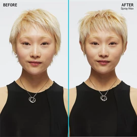SPRAY WAX INVISIBLE TEXTURE HAIRSPRAY BEFORE AND AFTER