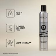 24 HOUR FLEXIBLE FLASH DRYING BRUSHABLE HAIRSPRAY BENEFITS