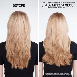 REDKEN HAIR STYLING BESTSELLER QUICK BLOWOUT BLOW DRY PRIMER SPRAY BEFORE AND AFTER