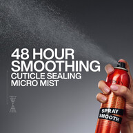 Spray Smooth provides 48 hours smoothing of hair