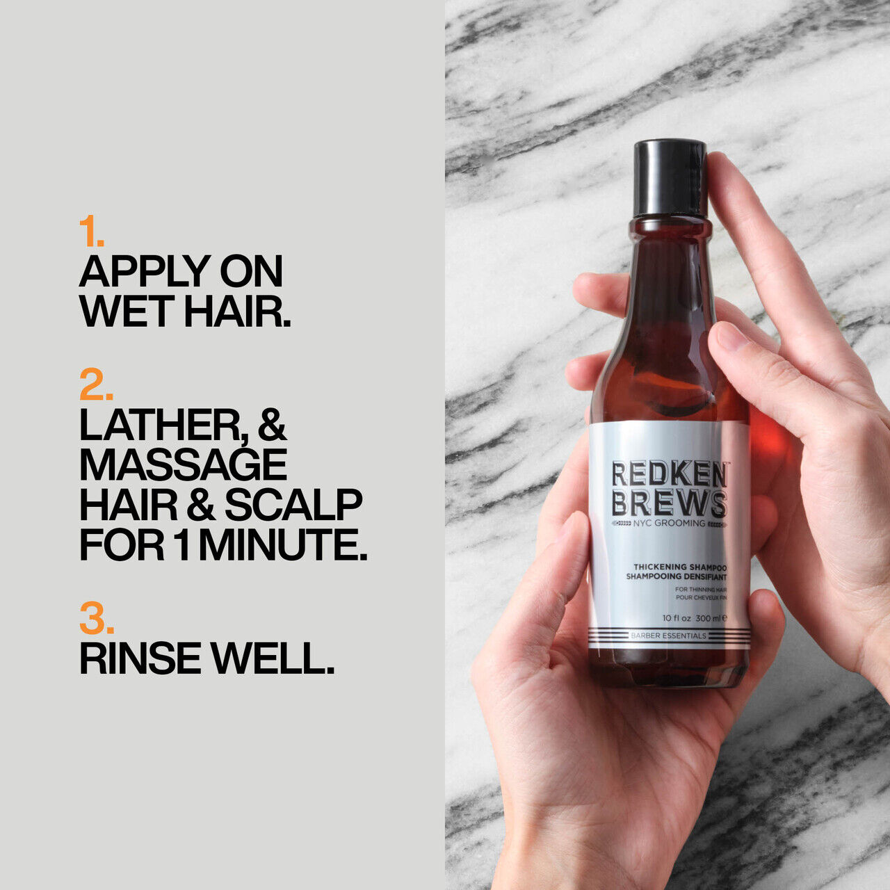 REDKEN BREWS THICKENING SHAMPOO HOW TO USE