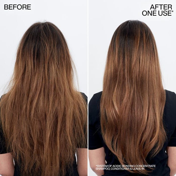 Acidic Bonding Concentrate Leave-In Treatment Before & After