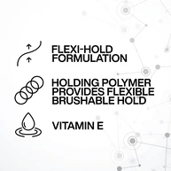 24 HOUR FLEXIBLE FLASH DRYING BRUSHABLE HAIRSPRAY FORMULATION
