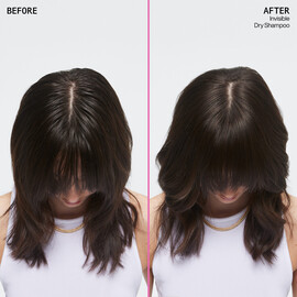 RESIDUE-FREE INVISIBLE DRY SHAMPOO BEFORE & AFTER
