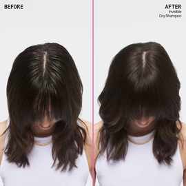 RESIDUE-FREE INVISIBLE DRY SHAMPOO BEFORE & AFTER