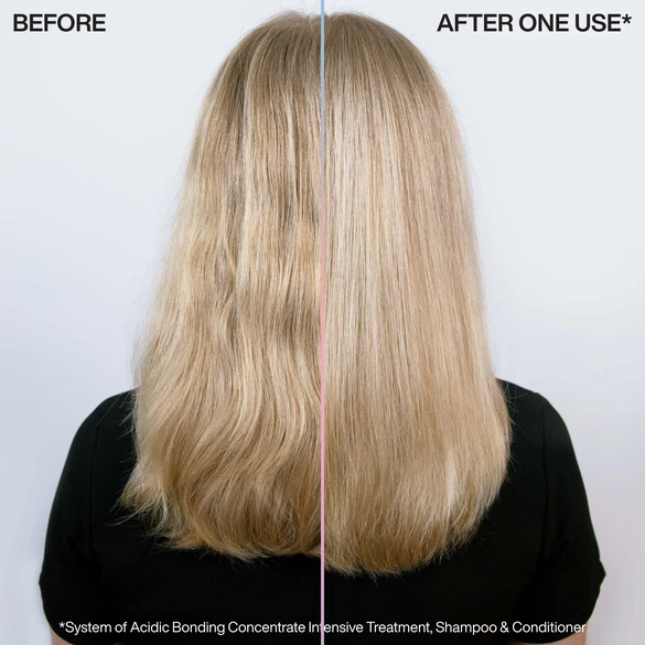 Before and After Damaged hairs Emily