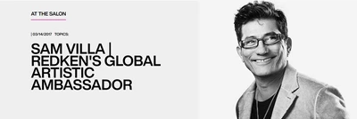 Redken's Sam Villa Global Artistic Ambassador