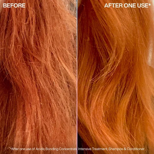 Before and After red head