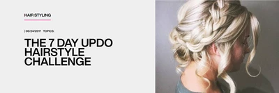 Redken Blog: the 7 day updo hairstyle challenge