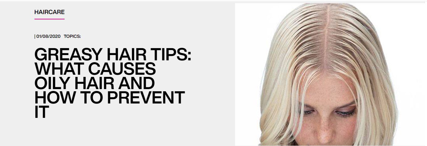 What causes oily hair sale
