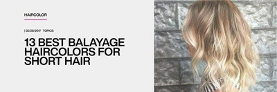 Redken Blog: Best Balayage Haircolors For Short Hair