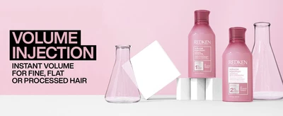 Redken Volume Injection Hair Care Products for instant volume and lift for fine, flat or processed hair