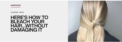 Redken Blog: How To Bleach Your Hair Without Damaging It
