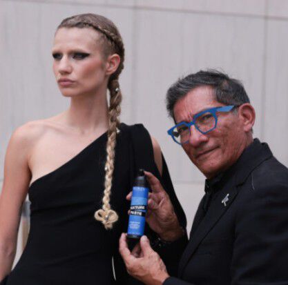 Redken 5th Ave NYC White on Black Logo