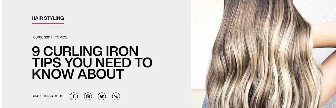 Tips for curling hair with curling iron hotsell
