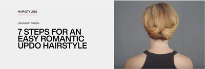 Redken Blog: 7 steps for an easy romantic updo hairstyle
