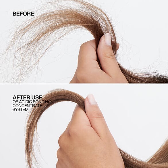 Before and After Rebecca hair ends