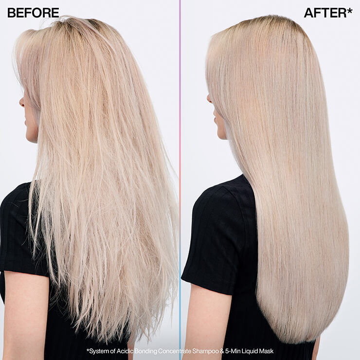 Before and After Shampoo mask blonde hair