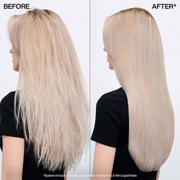 Before and After Shampoo mask blonde hair