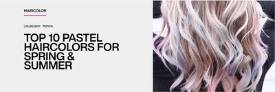 Redken Blog: top 10 pastel haircolors for spring and summer