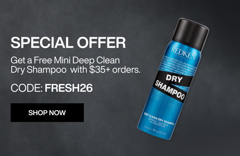 Free mini deep clean dry shampoo with $35 order