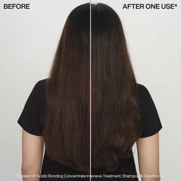 Before and After Shazia hair damage