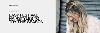 Redken Blog: easy festival hairstyles to try this season