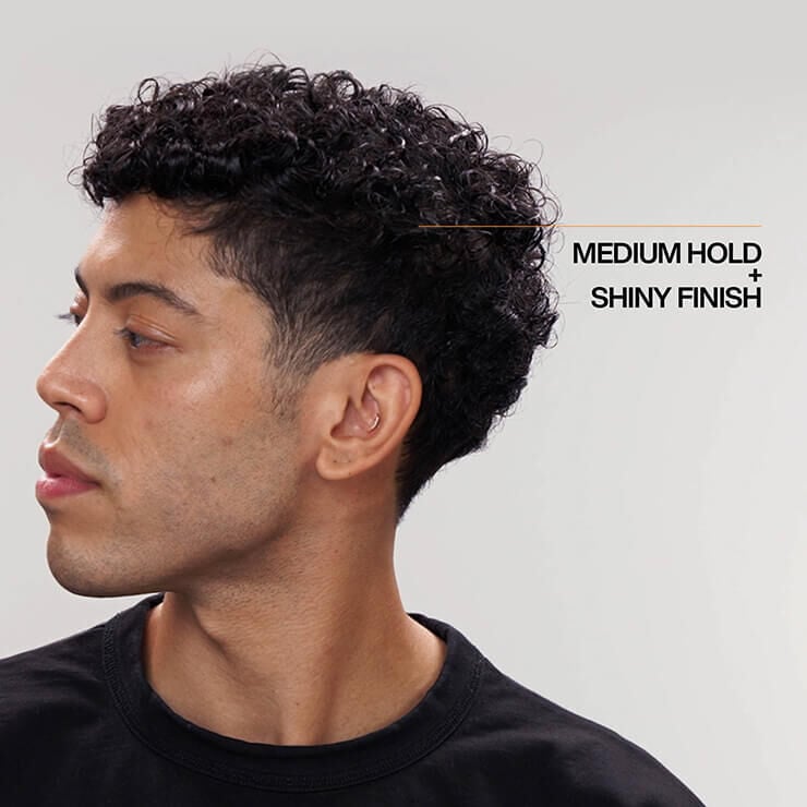 Hair gel for men's curly clearance hair