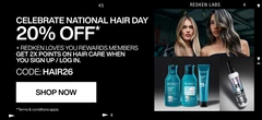 20% OFF* WITH CODE HAIR26