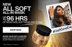 new all soft all in mask - up to 96 hours of moisture, softness and shine