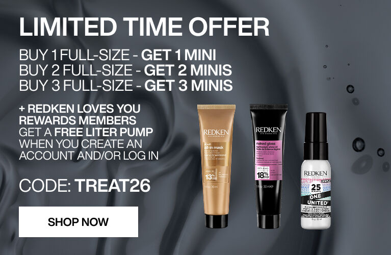 buy 1 full size get 1 mini, buy 2 full size get 2 minis, buy 3 full size get 3 minis